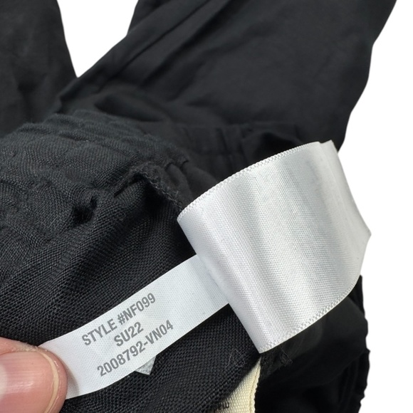 Madewell Linen Blend Pull On High Rise Straight Pants Black Size S - Picture 6 of 11